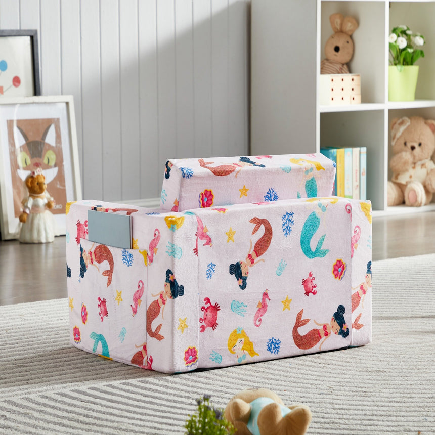 All 4 Kids Mermaid Dreams Flip-Out Couch