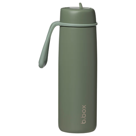 B.Box 690mL Insulated Flip Top Drink Bottle - Olive