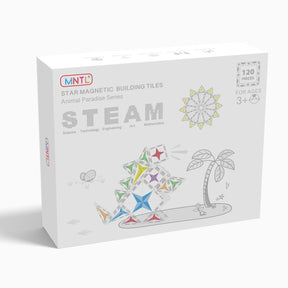 MNTL Classic Star Magnetic Tile 120 Pcs Set