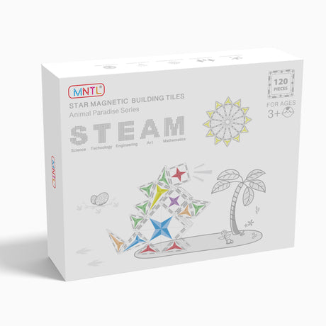 MNTL Classic Star Magnetic Tile 120 Pcs Set