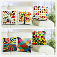 All 4 Kids 45cm Square Throw Pillow Cushion Cover - Coloruful Pattern