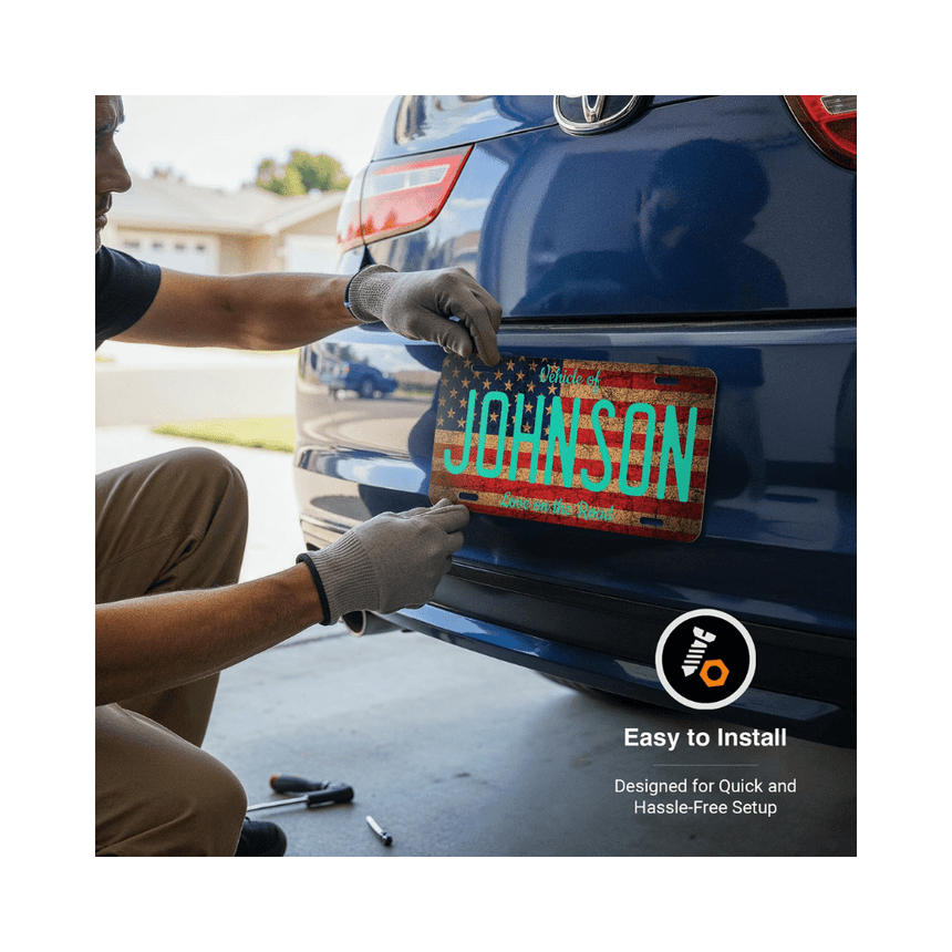 Personalized Novelty License Plate for RIde On Car