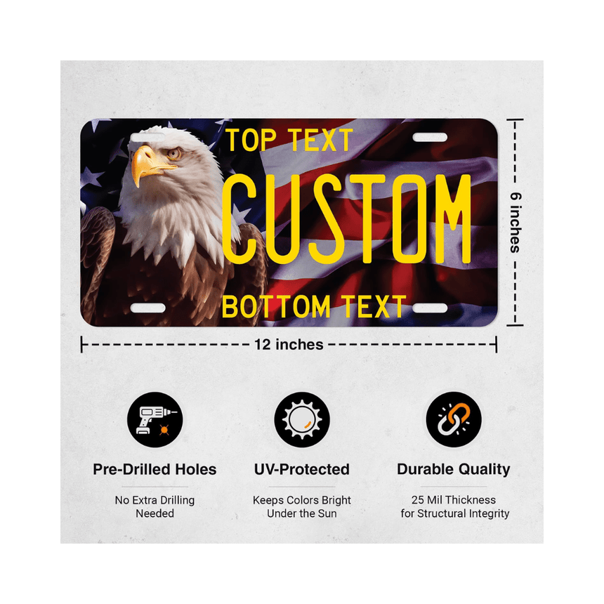 Personalized Novelty License Plate for RIde On Car