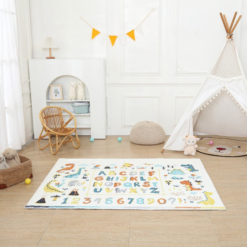All 4 Kids Dino Alphabet Rug