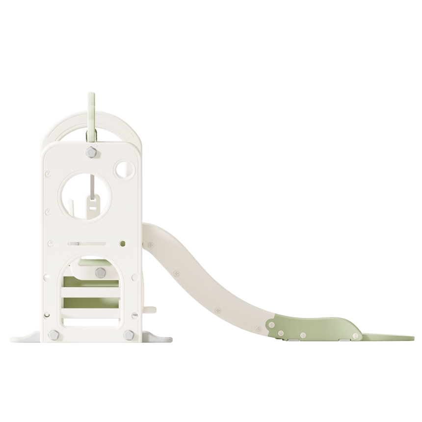 Willow Double Track Slide & Swing Play Center - right side studio view on white background