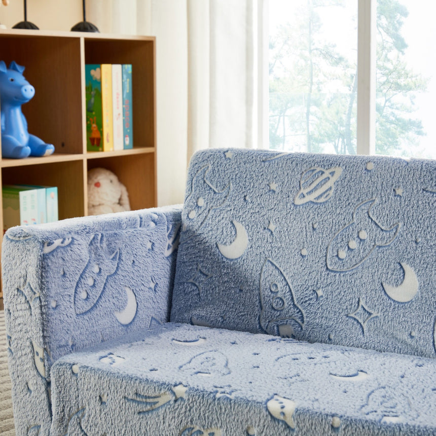 All 4 Kids Space Explorer Glow Flip-Out Double Couch