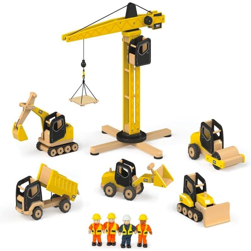 Tidlo Wooden Construction Toy -  Digger