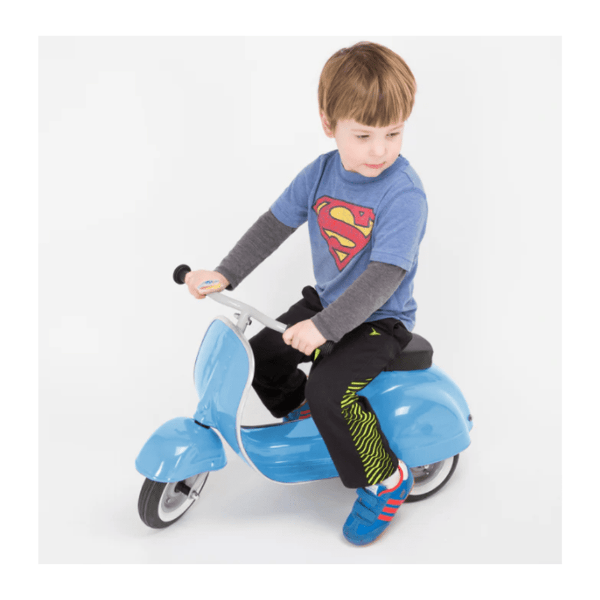 Ambosstoys Primo Classic Blue Ride-On  (Leather Seat)