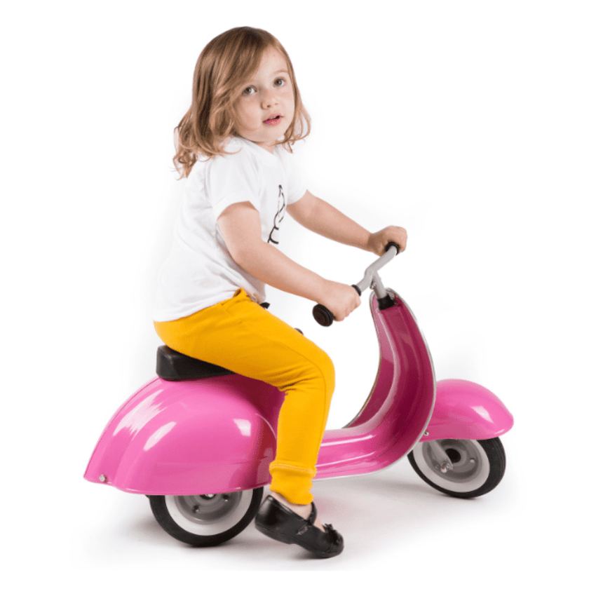 Ambosstoys Primo Classic Pink Ride-On  (Leather Seat)
