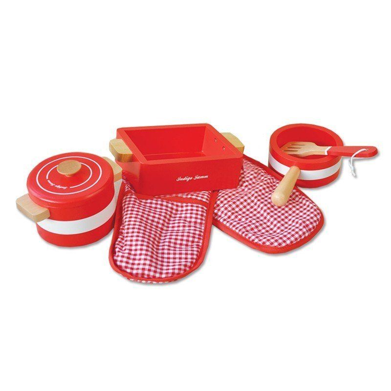 Indigo Jamm Pretend Pots N Pans Red