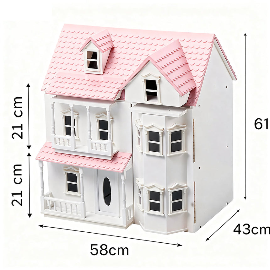 All 4 Kids Victoria Dollhouse - Pink