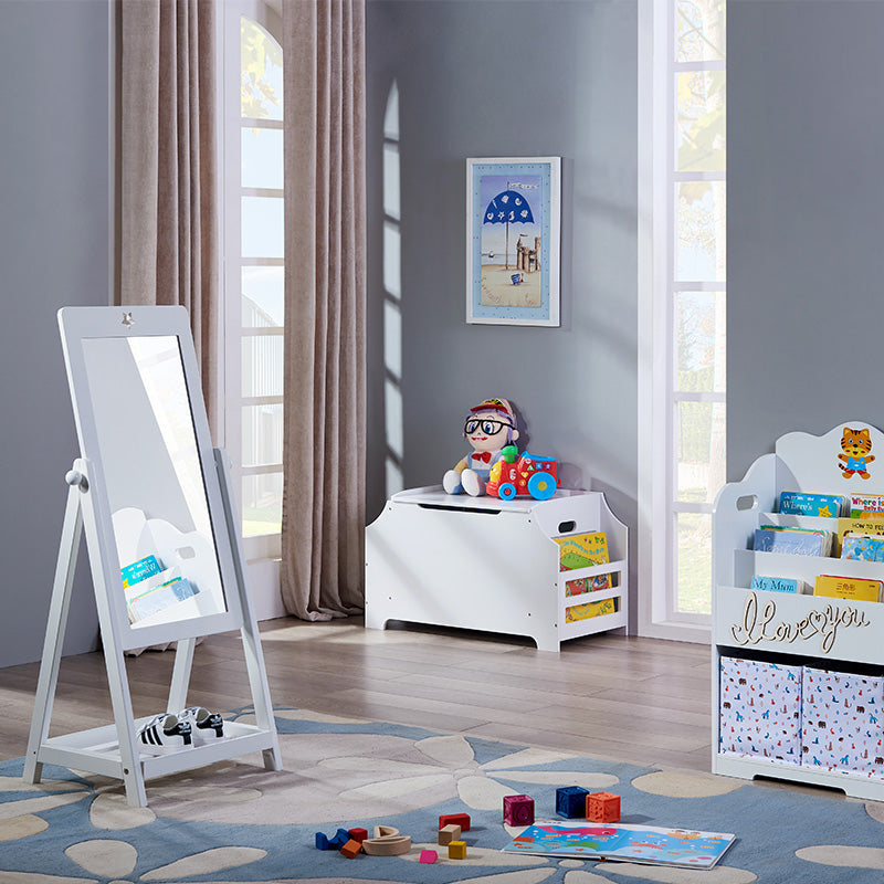 ALL 4 KIDS Gloria white girls bedroom standing mirror for dress-up space