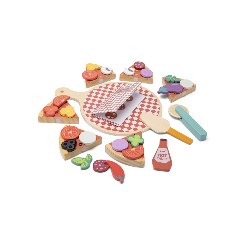 New Classic Toys Pizza Play Food Set