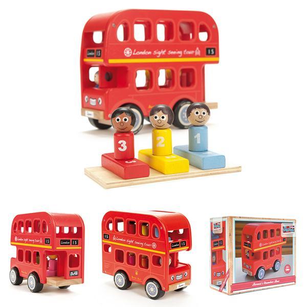 Indigo Jamm Wooden Bernie's Number Bus