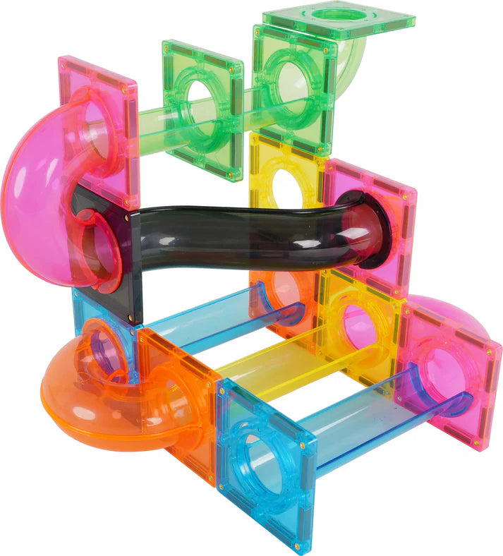 MNTL Fluorescent Magnetic Marble Run Set 101 Pcs