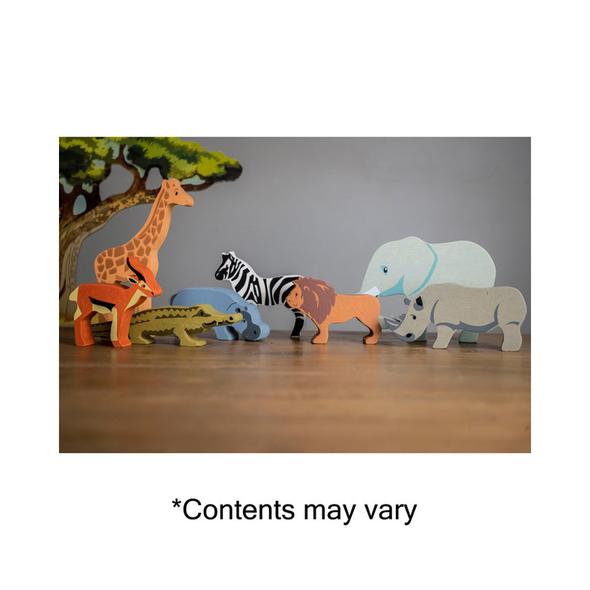 Tender Leaf Toys Wooden Selection of Safari Animals