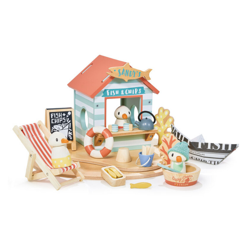 Tender Leaf Toys Wooden Sandy's Beach Hut