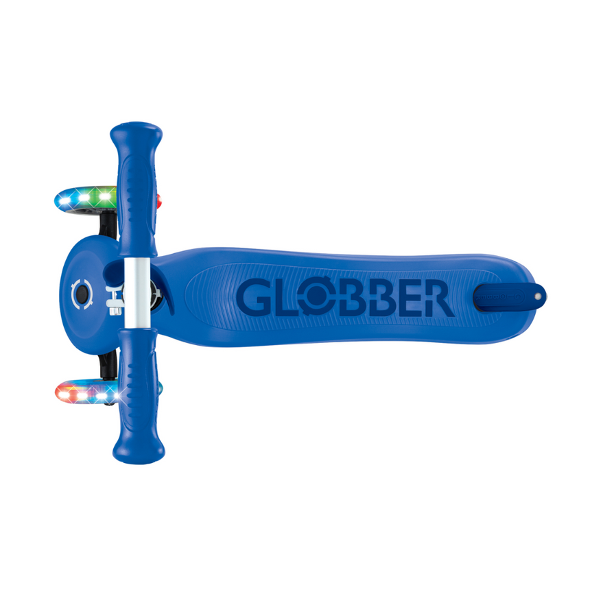 Globber Go Up Sporty Lights 360 Scooter - Navy/Dark Blue