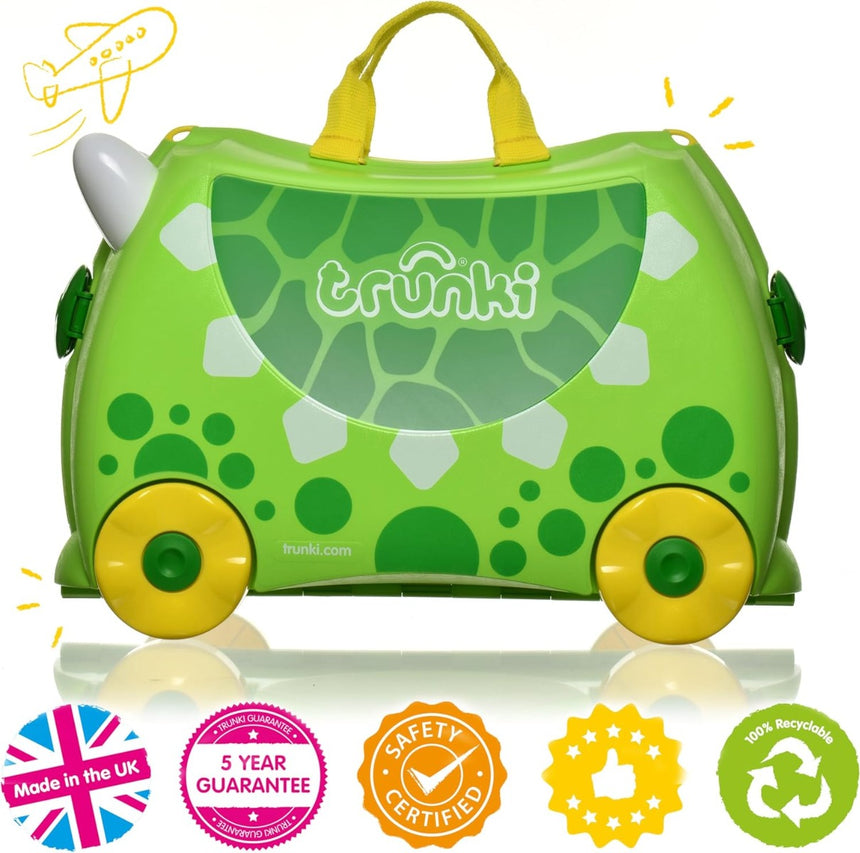 Trunki Ride on Luggage - Dudley the Dinosaur