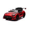 All 4 Kids BBH-033 licensed Mercedes-Benz AMG GT3 EVO 12V kids electric ride-on car in red, front angle