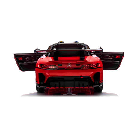 Wheel and body detail on All 4 Kids BBH-033 Mercedes-Benz AMG GT3 EVO kids electric ride-on car