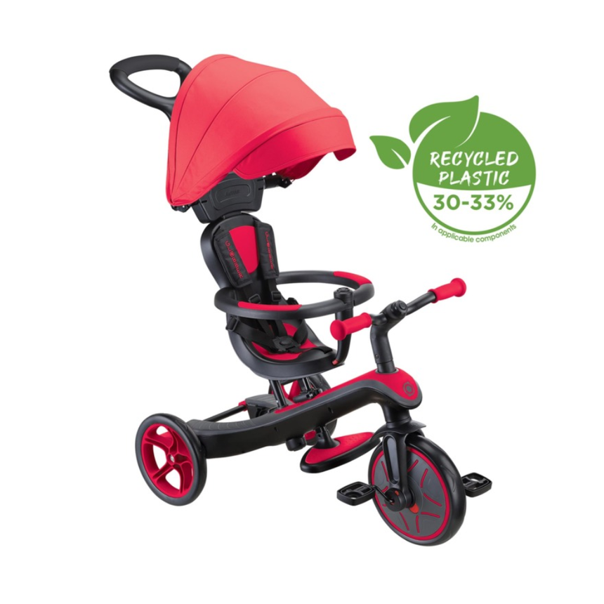 Globber Explorer Trike 4in1 - New Red