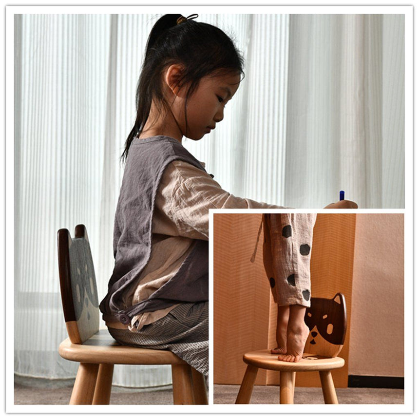 All 4 KIDS My Little Kitten Solid Timber Table and Chair Set