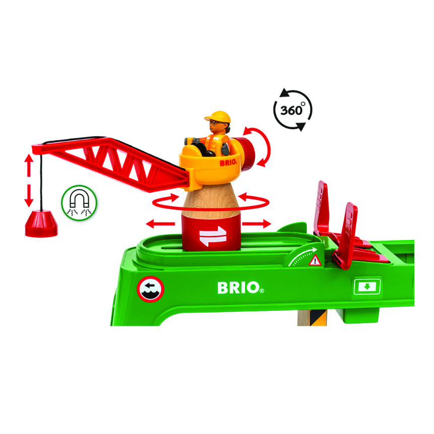 BRIO Container Crane 6 pieces