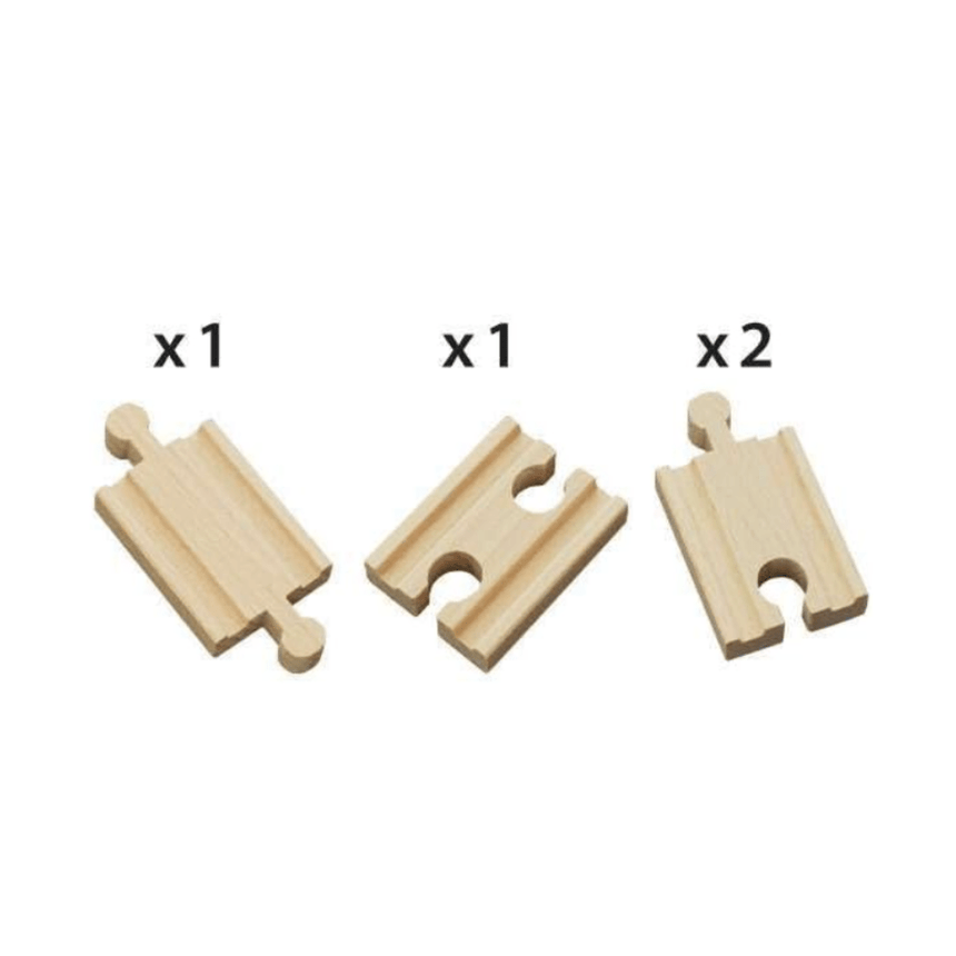 BRIO Mini Straight Tracks 4 pieces