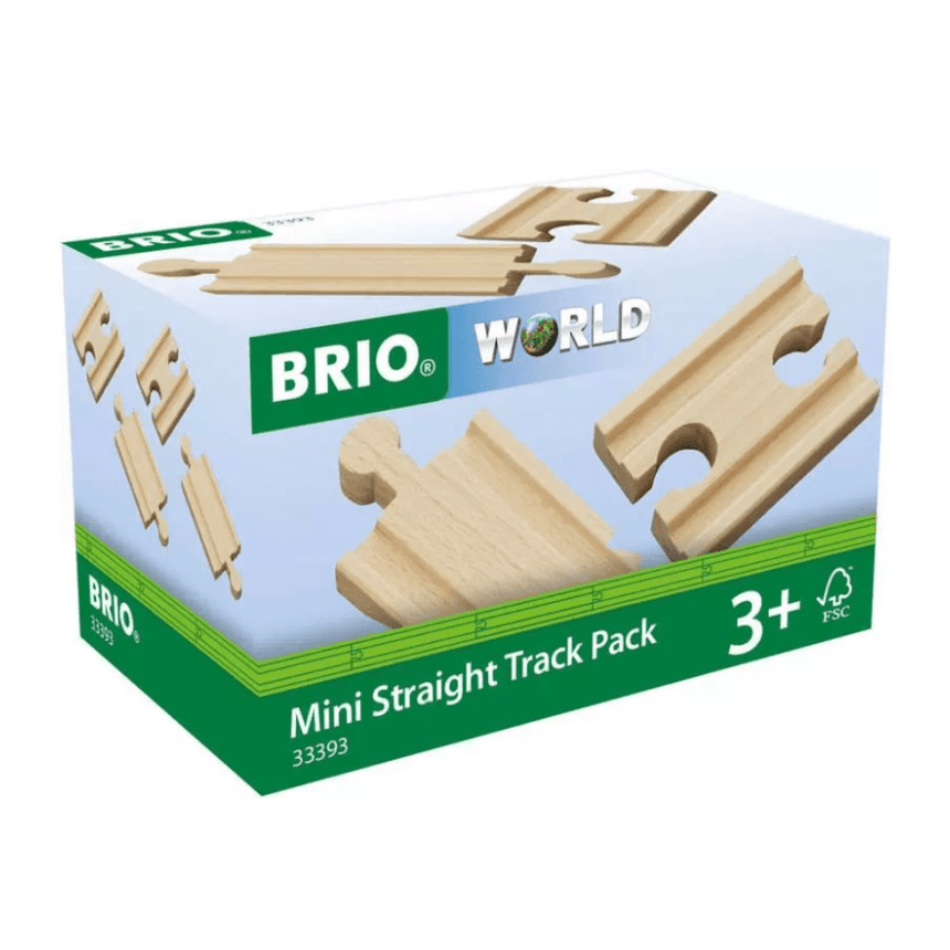 BRIO Mini Straight Track Pack 4 pieces