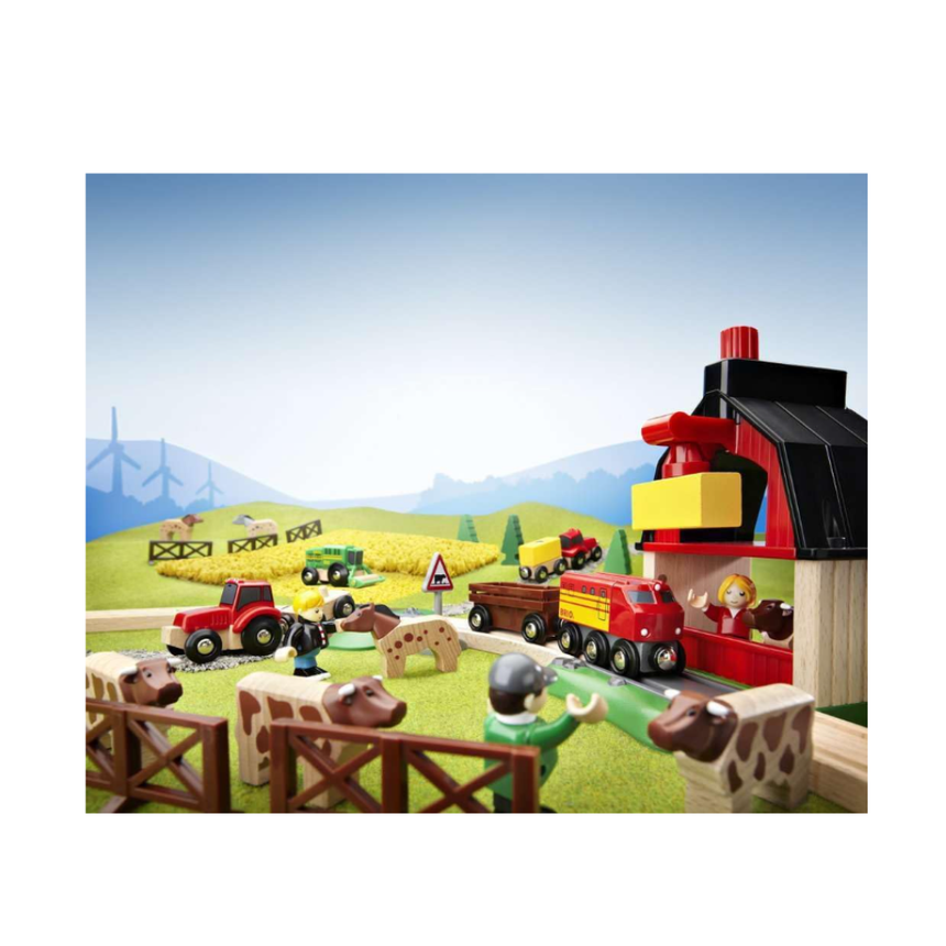BRIO Set - Farm Railway Set 20 pieces