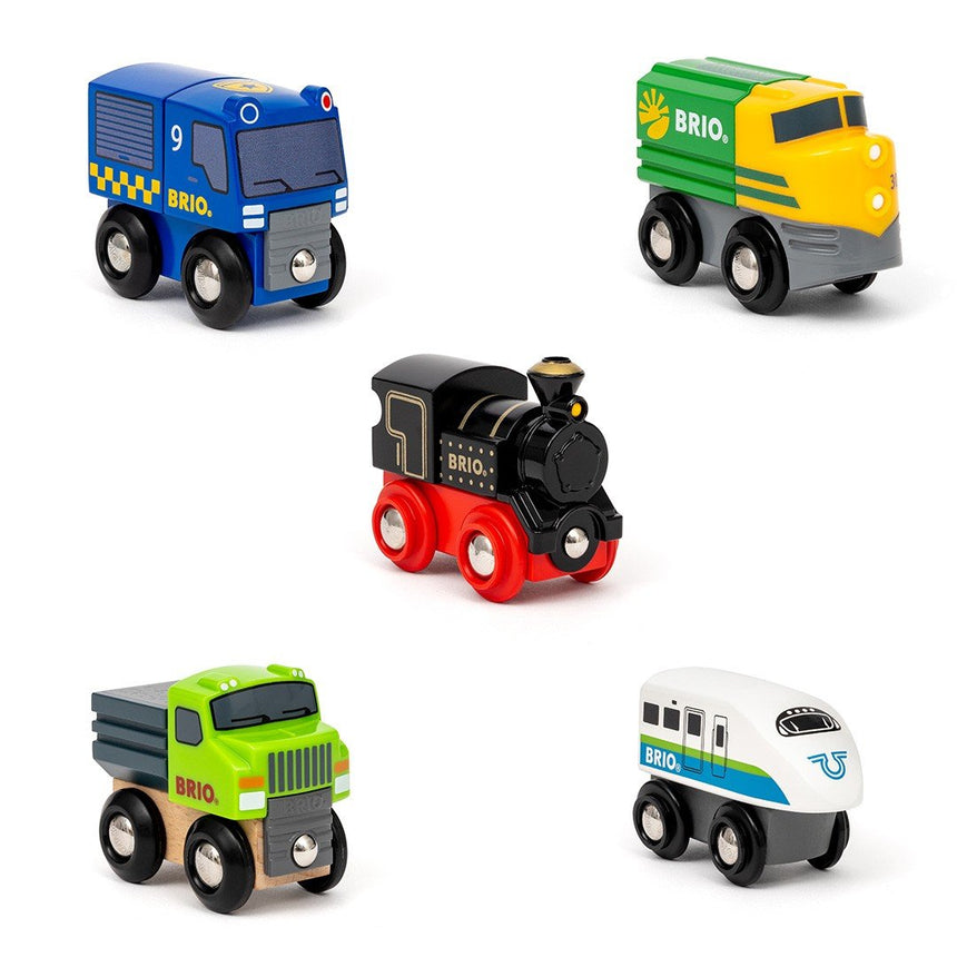 BRIO Train - 5 Pieces Mini Trains & Vehicles
