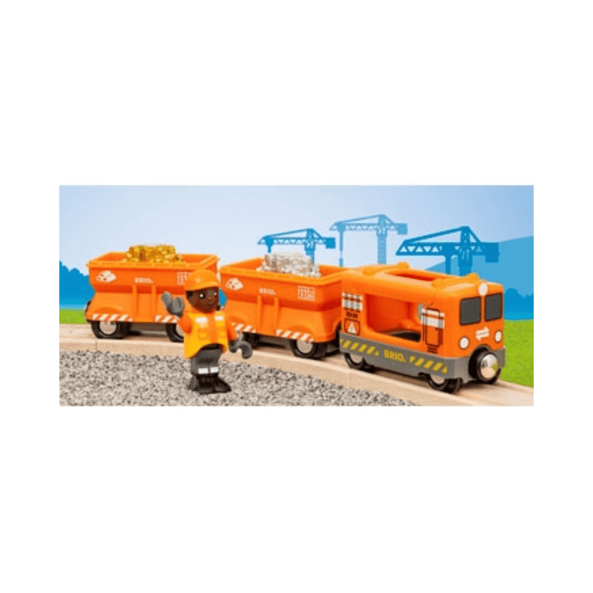 BRIO - Gold Cargo Train 6 Pieces