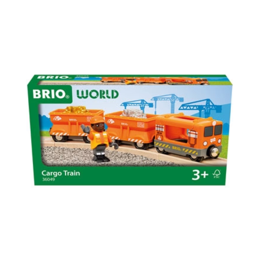 BRIO - Gold Cargo Train 6 Pieces