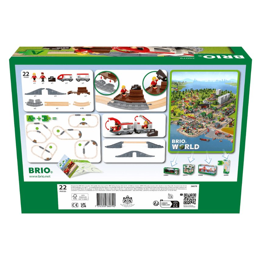 BRIO Starter Travel Train Set 22 pieces