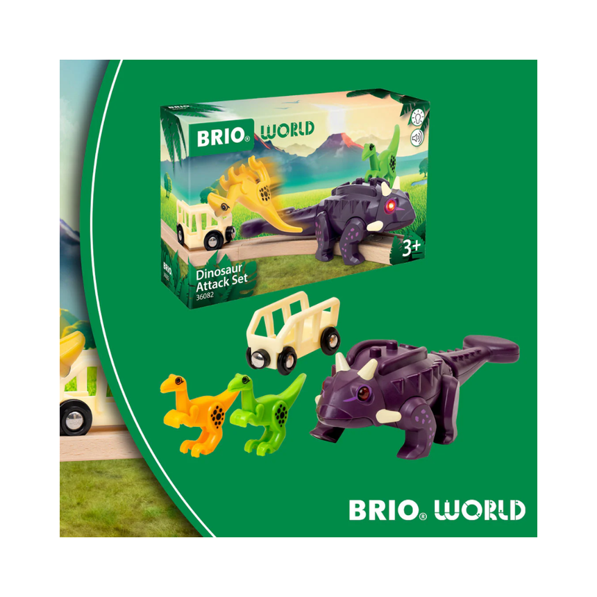 BRIO - Dinosaur Attack Set 4 pieces
