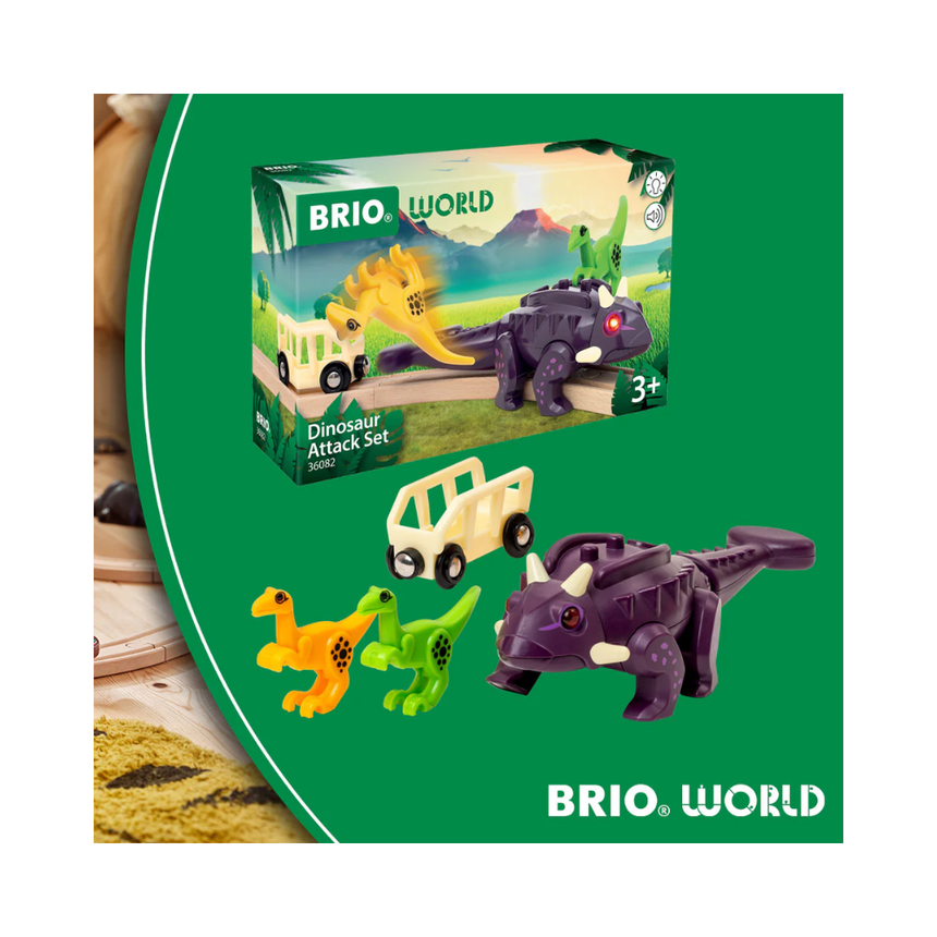 BRIO - Dinosaur Attack Set 4 pieces