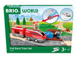 BRIO Pullback Train Set 28 pieces battery-free motorised wooden train