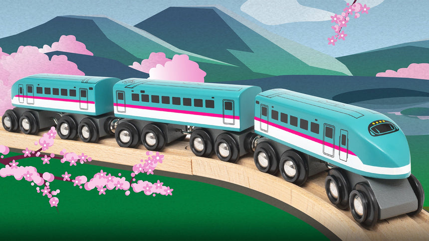 BRIO Trains of the World Shinkansen wooden Japanese bullet train – view 5