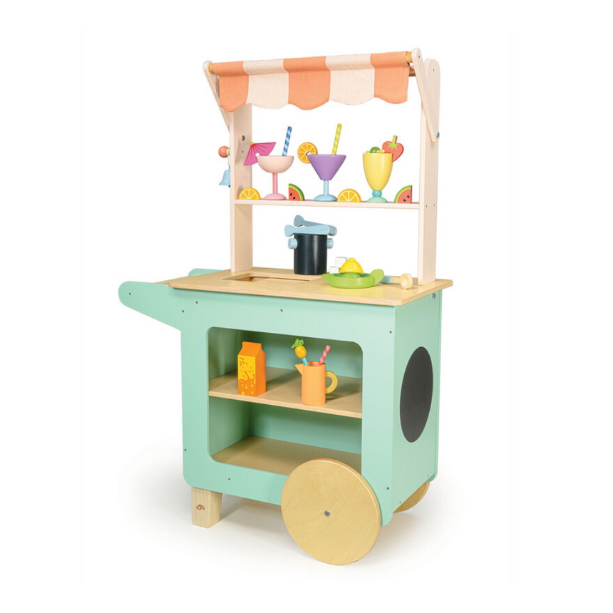 Tender Leaf Toys Pretend The Juice Bar Drinks Trolley