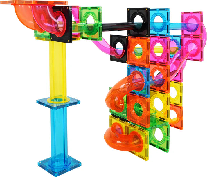 MNTL Fluorescent Magnetic Marble Run Set 101 Pcs
