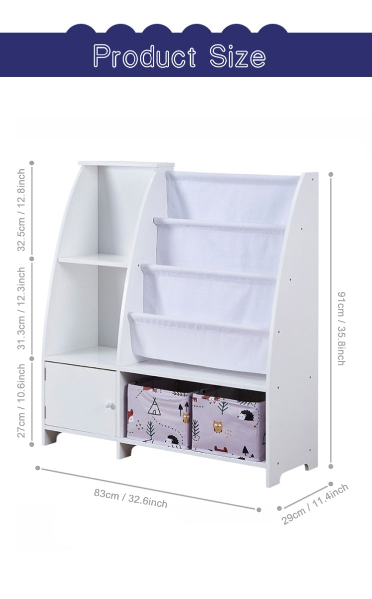 ALL 4 KIDS Victoria Kids Bookcase with Toy Storage