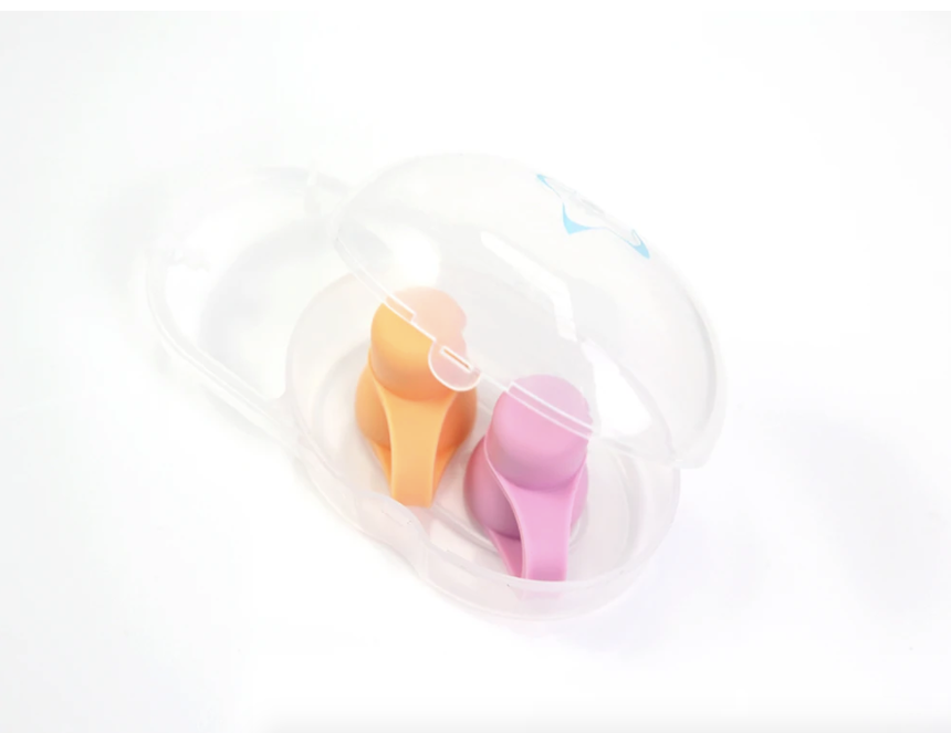 Cherub Baby Silicone Food Pouch Soft Spouts 2PK - Peach/Blush