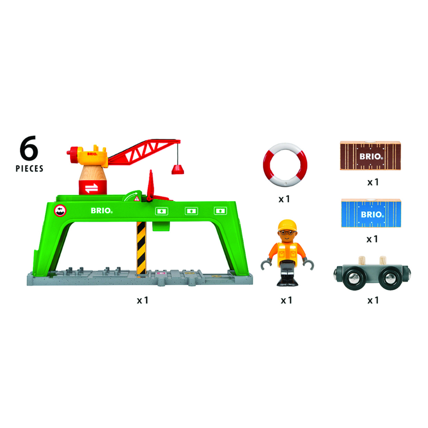 BRIO Container Crane 6 pieces