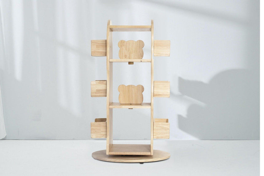 Bunny Tickles Revolving Solid Wood Bookcase