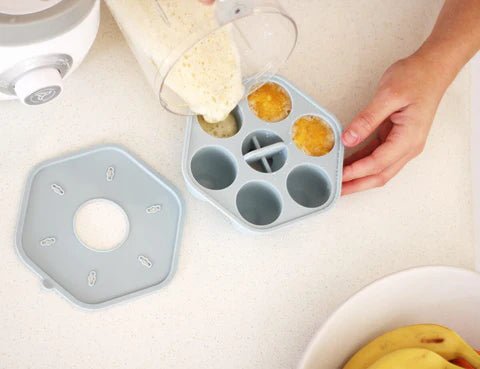 Cherub Baby Silicone Freezer Tray & Icy Pole Moulds - Duck Egg