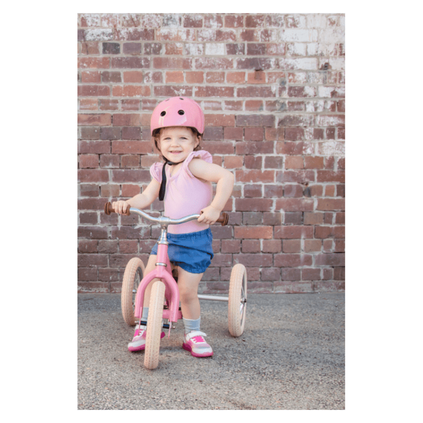 CoConuts Extra Small Vintage Gloss Pink Helmet Pinch-Free