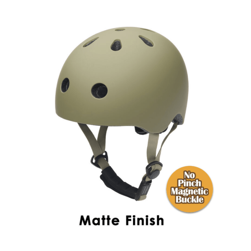 CoConuts Small/Medium Matte Green Helmet Pinch-Free