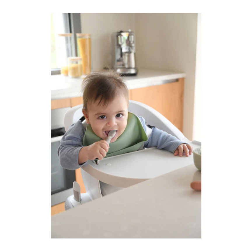 Beaba Silicone Pre-Spoons 2 Pack - Terracotta/Velvet Grey