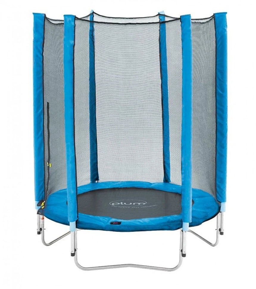 Plum 4.5ft Junior Trampoline And Enclosure  Blue